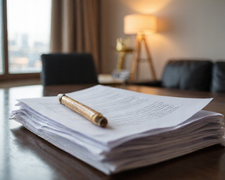 Illustration of legal documents